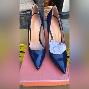 Elegant Navy Blue Women's Heels